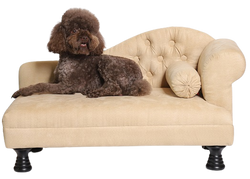 Kutya kanapé 1 karfával - bézs - kutyakosár