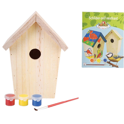 Кутия за гнездо / кутия за птици модел Баба и дядо - Направете го заедно с комплекта на внуците